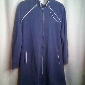 Alvina Jacket 44 XL Women Long Sleeve Full Zip Pockets Blue